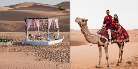 We Can't Get Over This Dreamy Desert Mandap!