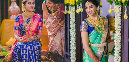 Pretty Brides Who Rocked Their Muhurtham Look in Shades Of Blue