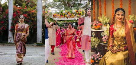 The Most Gorgeous Kanjeevams Spotted On Real Brides in 2020: WMG Roundup