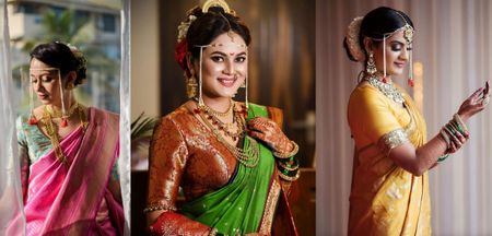 Gorgeous Sarees That Maharashtrian Brides Can Pick Which Are Not Paithanis!