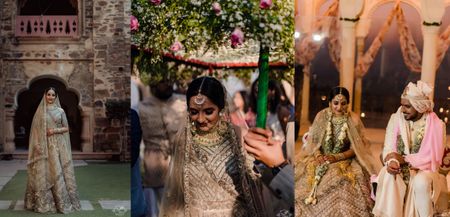Gorgeous Tijara Fort Wedding With A Beautiful Bridal Lehenga