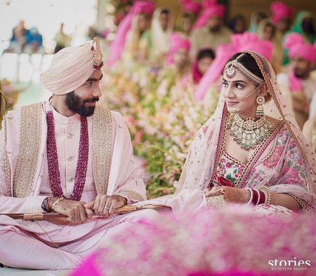 Ace Bowler Jasprit Bumrah Got Hitched & The Photos Are Absolutely Gorgeous!