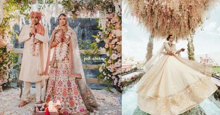 Real Brides Who Colour-Coordinated Their Ivory Lehengas With Their Wedding Decor!