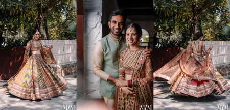 Intimate Delhi Wedding With The Most Offbeat Sabyasachi Lehenga