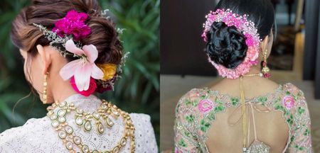 #Trending: Bridal Floral Buns With Unique Elements