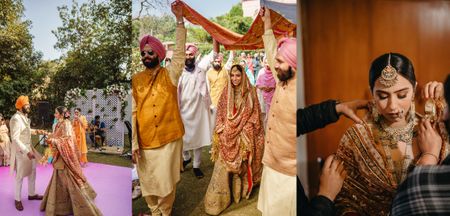 Breathtaking Wedding With A Bride Who Wore A Sharara With Her Mother's Bridal Dupatta