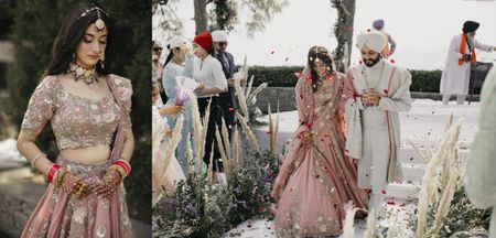 Beautiful Anand Karaj In The Hills With Refreshing Bridal Looks