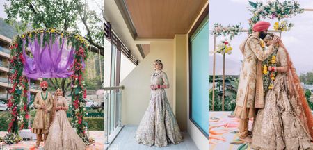 Intimate Destination Wedding With Gorgeous Bridal Looks