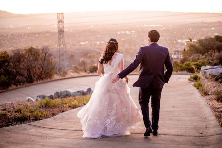Intimate Sunset Engagement On The Hilltop With A Silicon Valley View!