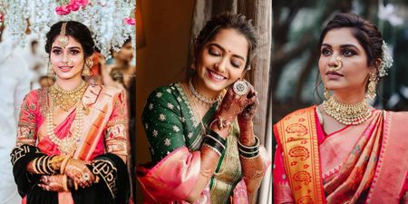 The Most Stunning Nath Designs We Spotted On Maharashtrian Brides!