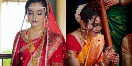 Unique Maharashtrian Mundavalya Designs We Spotted On Real Brides