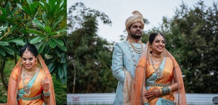 A 40 People Telugu Wedding With An Offbeat Bridal Kanjeevaram
