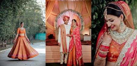Gorgeous Delhi Wedding With A Beautiful Banarasi Lehenga