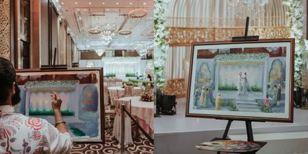 #Trending: Live Painters At Wedding To Create A Timeless Keepsake