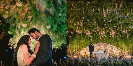 Glam Poolside Reception At The Westin Hyderabad Mindspace With A Dreamy Floral Setting