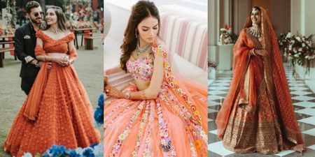 Orange Bridal Lehengas: 20+ Gorgeous Ones We Spotted!