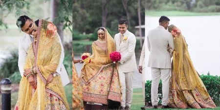 Vibrant Wedding In A Yellow Sabya Lehenga You Haven’t Seen Before