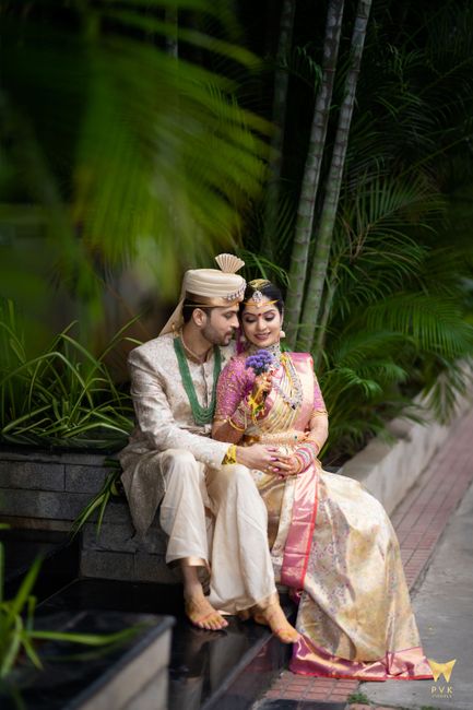 A Traditional Telugu Wedding With A Gorgeous Gold & Pink Kanjeevaram