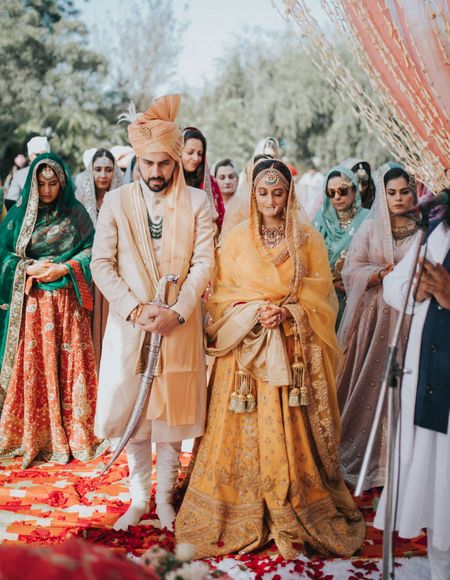 Brides & Grooms Who Twinned In The Most Offbeat Hues On Their Wedding Day!