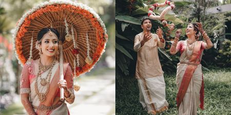 Mallu Wedding In Bangalore With A Simple & Elegant Bride