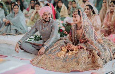Gorgeous Delhi Wedding With The Bride In A Dove Grey Lehenga