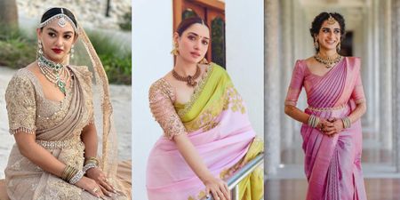 70+ Unique Blouse Designs For South Indian Brides!
