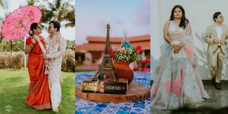 Fun Cross-Culture Goa Wedding With Cute Little Personalised Elements