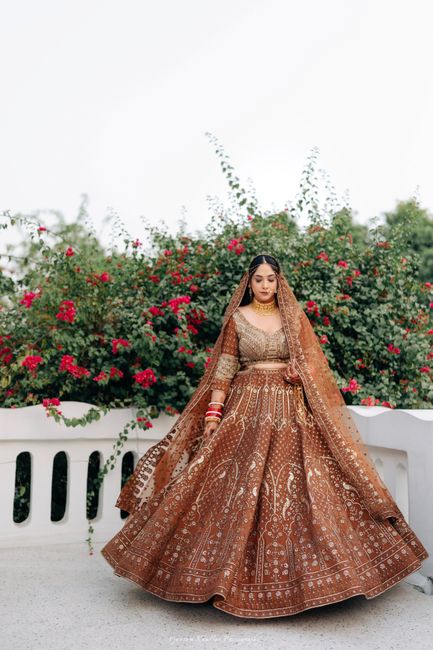 Modern Lucknow Wedding With The Bride In An Offbeat Shade Of Brown