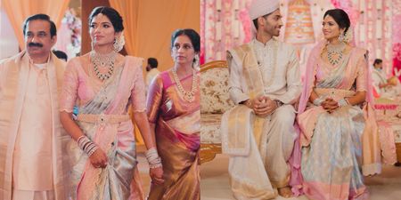 Contemporary Hyderabad Wedding With The Bride In A Glorious Pastel Saree