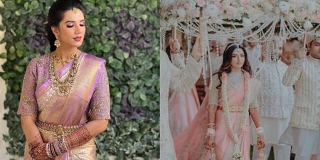 South Indian Brides In Pastel Sarees Who Stole Our Hearts!