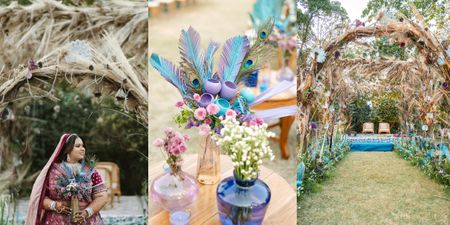 This Bride Created A Peacock Garden For Her Wedding
