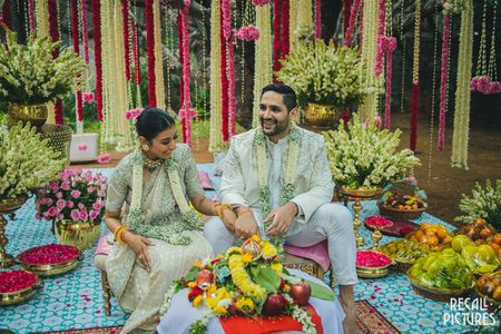 Garden Engagement In Hyderabad With Romantic, Pin-Worthy Details