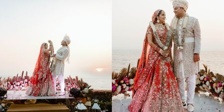 Goa Destination Wedding With The Most Stunning Beachside Jaimala