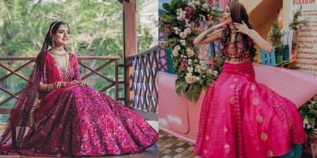 Stunning Viva Magenta Bridal Looks In The Pantone Colour Of The Year 2023