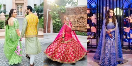Delhi Wedding With A Bride Who Rocked 4 Completely Different Looks!