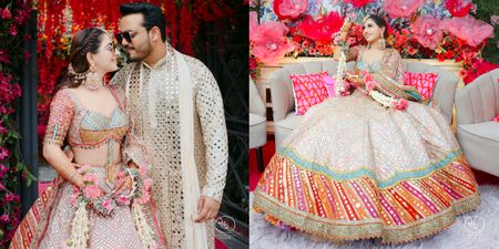 Vibrant Chandigarh Wedding With An Eye-Catching Mehendi Look