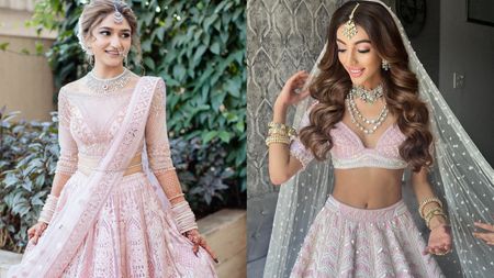 Brides Who Painted The Town Bubblegum Pink With Their Wedding Lehengas