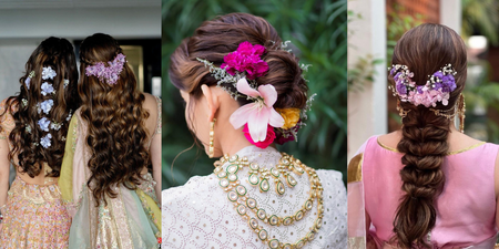 Vibrant Floral Hairdos For Your Summer Mehendi!