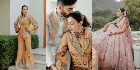 Uber Stylish Wedding With A Bride Who Rocked A Quirky Pant-Suit