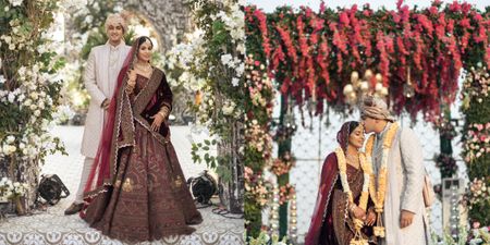 Modern Mumbai Wedding With A Traditional Touch Of Red & Gold