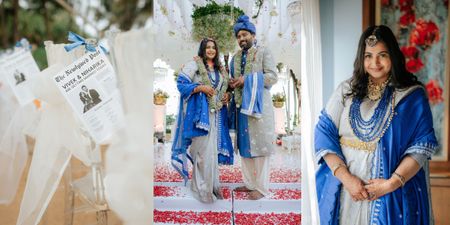 This Dreamy Grey And Blue Hued Telugu Wedding In Goa Has Our Heart!