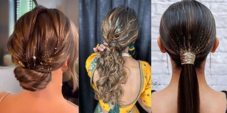 Glam Glitter Hairstyles For That Dazzling Sangeet Night!