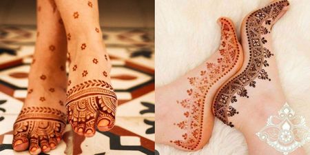 35+ Minimalistic Foot Mehndi Designs