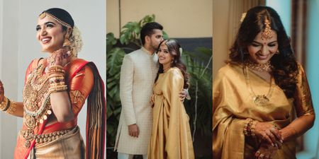Elegant Malayali Wedding With A Parrot Themed Engagement!