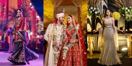 Glitzy Amritsar Wedding With Statement Bridal Outfits