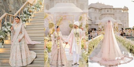 Romantic Sunset Palace Wedding With Unique Decor & Stunning Outfits!