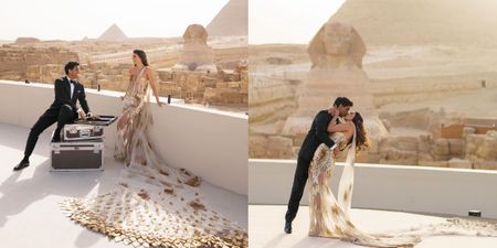 A Wedding Like Never Before- This Couple Got Married At The Pyramids In Egypt!