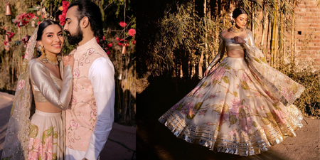 This Bride's Mother Hand-Painted This Lehenga For Her!