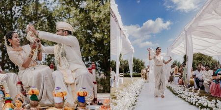 Serene Hubli Wedding With A Heartwarming Bridal Entry!