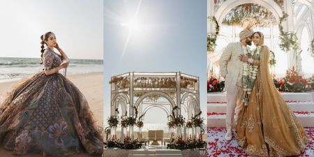 Glam Goa Wedding With Some Extremely Offbeat Bridal Looks